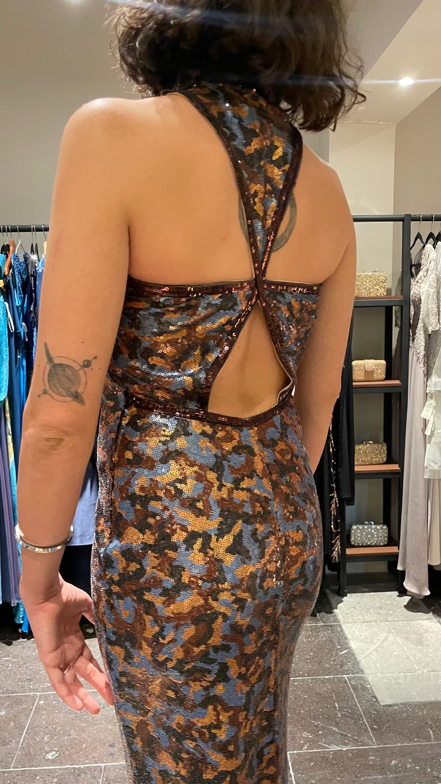 Vestido Halter Print
